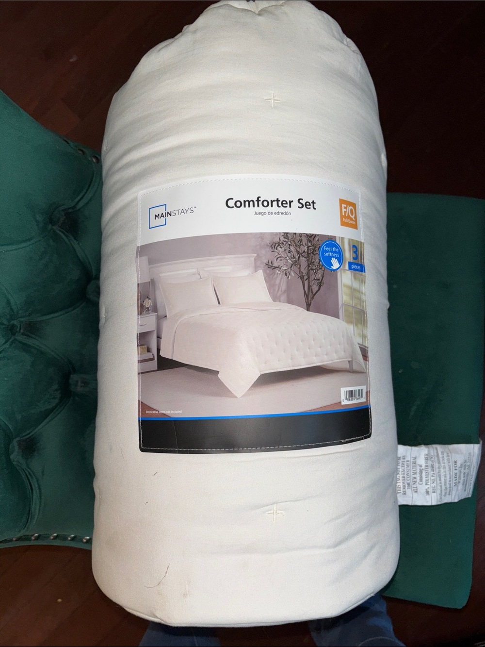 Mainstays Cream Comforter Set - Neutral Cream Bedding